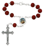(AR2C) ST. THERESE AUTO ROSARY/CARDED