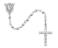 (1-3LG) 3MM ALL STERLING ROSARY