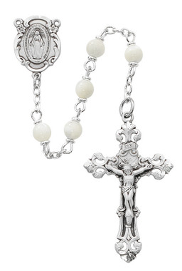 Genuine Mother of Pearl Rosary Boxed Genuine Mother of Pearl Rosary Boxed