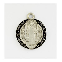 (AN821) ANTIQUE SILVER ST BENEDICT 