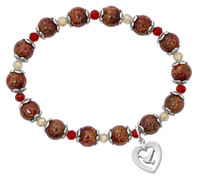 (BR343) RED MARBLE HOLY SPIRIT STRETCH