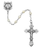 (783DW) GENUINE MOTHER OF PEARL ROSARY