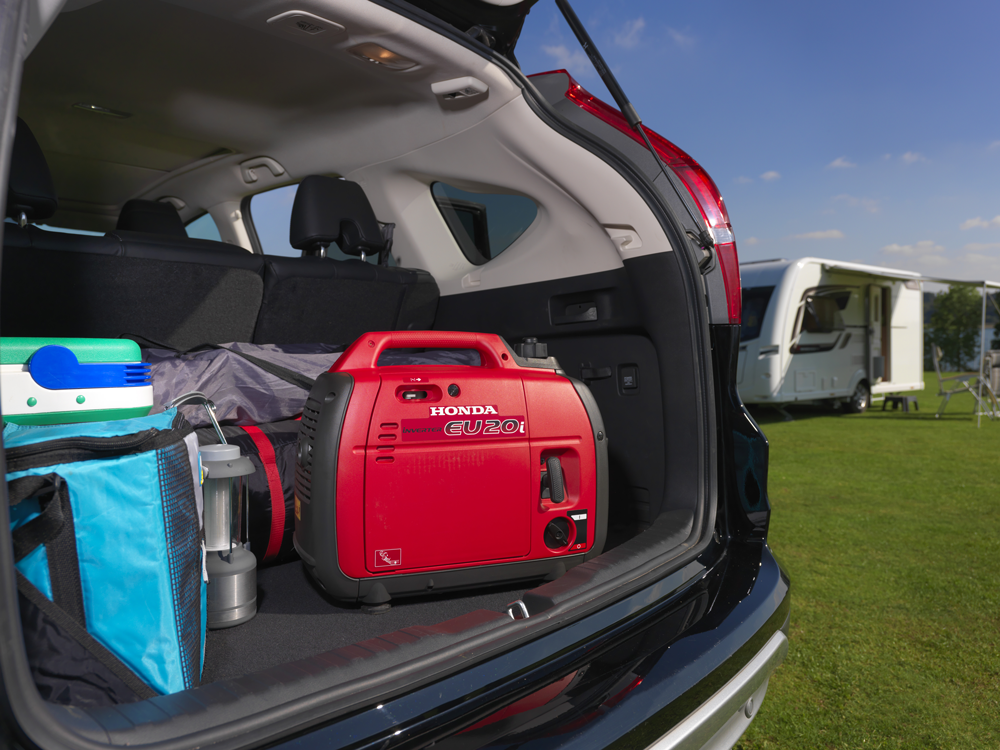 Caravaning or Camping the EU20i is portable and quiet.