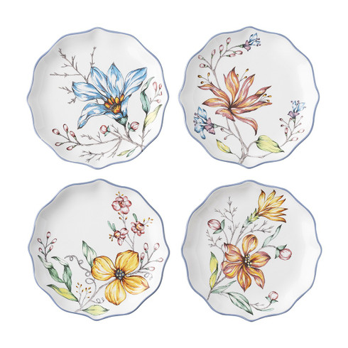 Floretta Tidbit Plates - Set of 4 