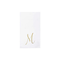 Ferann Wood - Vietri Initial "M" Guest Napkin