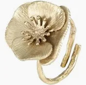 Caroline Smith - Bodrum Poppy Napkin Ring - Set of 2