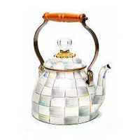 Caroline Smith - MacKenzie Childs Sterling Check 3Qt. Tea Kettle