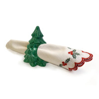Madeline Hassell - Two's Company Christmas Tree Napkin Rings