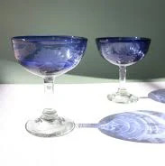 Ashley McPherren - Rose Ann Hall French Blue Margarita Glass