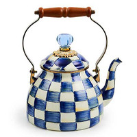 Ana Wilson - MacKenzie Childs Royal Check 2 Quart Tea Kettle