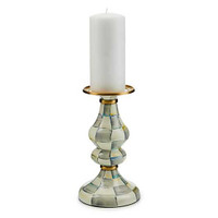 Kenzi Dickson - MacKenzie Childs Sterling Check Medium Pillar Candlestick