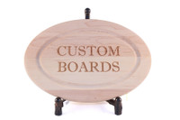 Maple Leaf Oval Cutting Board 