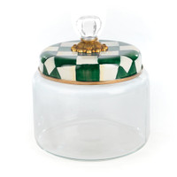 Madison Morrow - MacKenzie Childs Emerald Check Medium Kitchen Canister