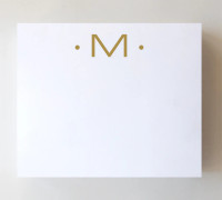 Maggie Erdwurm - Black Ink Notepad with "M"