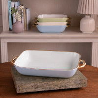 Maggie Erdwurm - Beatriz Ball Bamboo Cream Rectangle Casserole