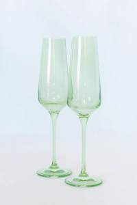 Camille Courtney - Estelle Mint Champagne Flute
