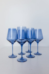 Mia Dolson - Estelle Cobalt Stemmed Wine Glass