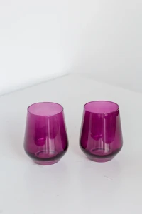 Abigail Folger - Estelle Amethyst Stemless Wine Glass
