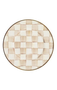 Emily Batch - MacKenzie Childs Mocha Check Salad Plate