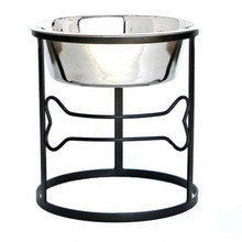 Bone Single-Bowl Raised Dog Feeder