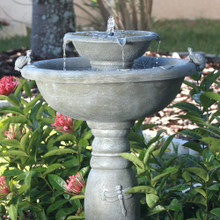 Country Gardens Solar 2-Tier Fountain