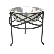 Mesh Single-Bowl Raised Dog Feeder