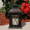 Aversa Metal Lantern with LED Candle & On/Off/Timer 