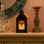 Aversa Metal Lantern with LED Candle & On/Off/Timer 