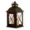 Aversa Metal Lantern with LED Candle & On/Off/Timer 