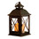 Aversa Metal Lantern with LED Candle & On/Off/Timer 