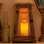 Newport 15" LED Candle Lantern - Natural Wood