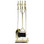 5-Piece Polished Brass Fireplace Tool Set