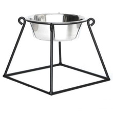 Pyramid Single-Bowl Raised Dog Feeder