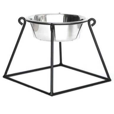 Pyramid Single-Bowl Raised Dog Feeder