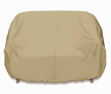 Two Dogs Loveseat Cover - Khaki