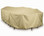 Two Dogs 144" Oval/Rectangle Table Set Cover - Khaki