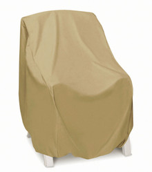Two Dogs High Back  Chair Cover - Khaki