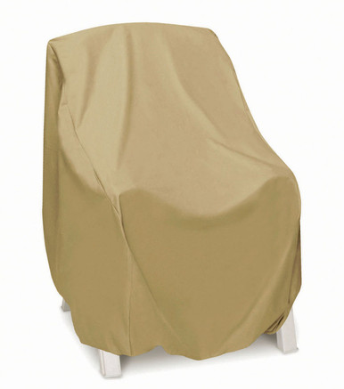 Two Dogs High Back  Chair Cover - Khaki