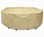 Two Dogs 108" Round Table Set Cover - Khaki