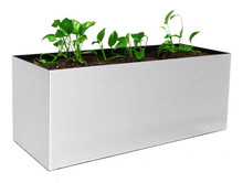 Madiera Rectangular Aluminum Outdoor Planter