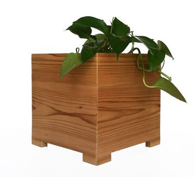 Modern American Cedar Outdoor Planter 10x10x10