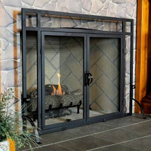 44" 2-Door Fireplace Screen