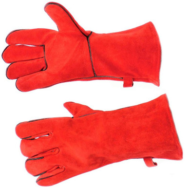 13.5" Fireplace Gloves - Red