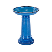 Aviatra Glazed Ceramic Birdbath