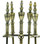 5-Piece Fireplace Tool Set - Antique Brass