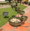 Cascade Solar Fountain - Green Bamboo Ceramic