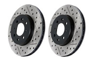 StopTech Front Drilled & Slotted Rotors (Pair) for Infiniti G37 & Nissan 370Z Sport