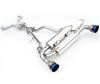 Invidia Gemini Stainless Steel Tip Exhaust for 08+ G37 Coupe - Single-Layer Burnt Titanium