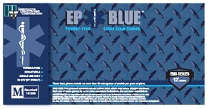 Latex Exam Gloves-DermAssist EP Blue