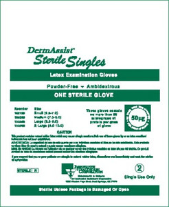 Sterile Single Latex Exam Gloves-DermAssist